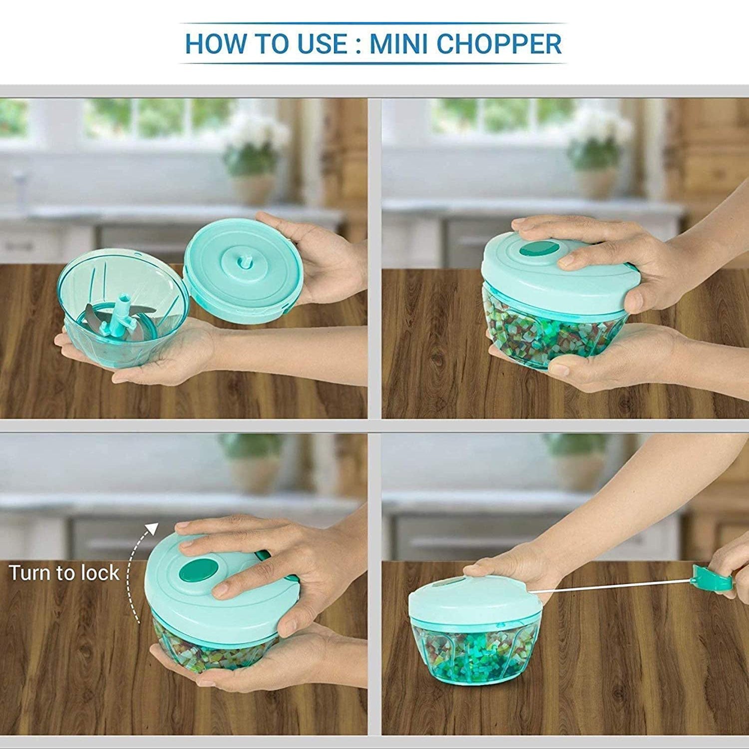 Efficient food chopper with a user-friendly design