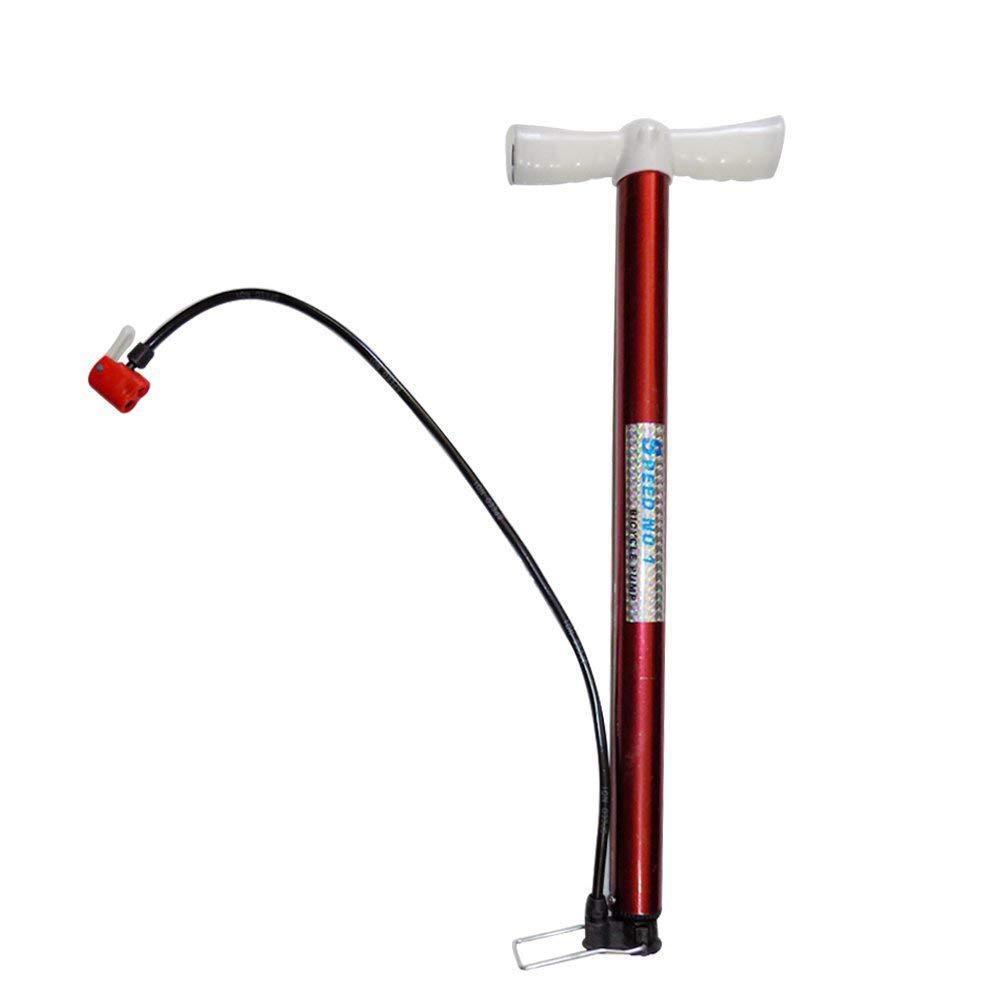 Strong steel air pump, durable and robust for various inflation needs.