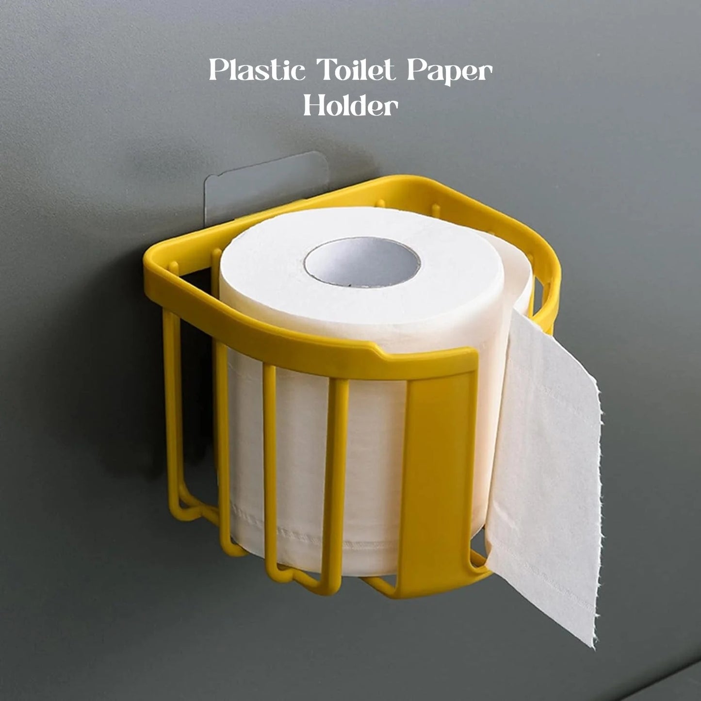 Toilet Paper Holder Bathroom, Tissue Roll Wall Mounted Plastic Bathroom Toilet Paper Roll Holder, Tissue Holder With Storage And Dispenser For Bathroom, Kitchen, Washroom 