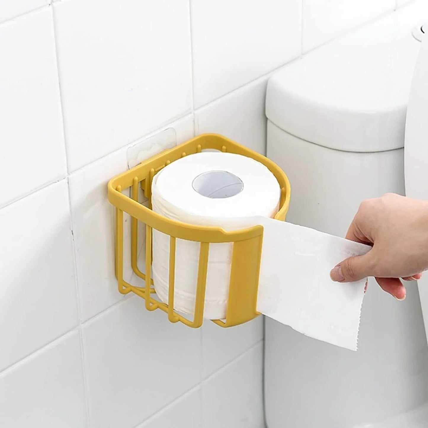 Toilet Paper Holder Bathroom, Tissue Roll Wall Mounted Plastic Bathroom Toilet Paper Roll Holder, Tissue Holder With Storage And Dispenser For Bathroom, Kitchen, Washroom 